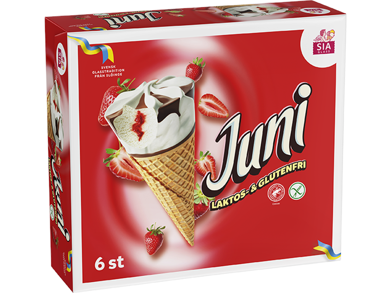 Laktoositon ja gluteeniton jäätelötuutti