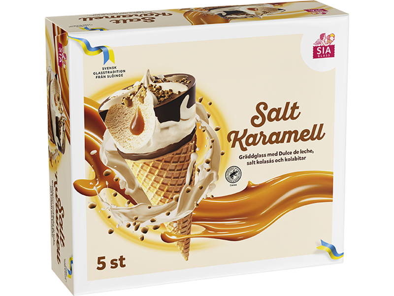 Suolakaramellijäätelötuutti